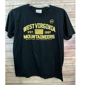 West Virginia Mountaineers T-Shirt Size L Black Fanatics College Graphic